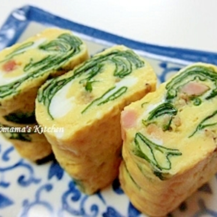 焼豚ワカメの卵焼き~お弁当用~